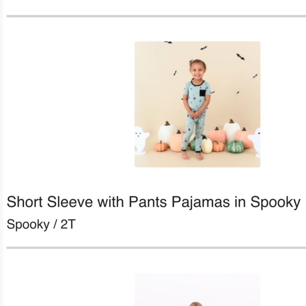 NIB Kyte Baby Spooky 2T Short Sleeve Pajama Set 🎃👻
